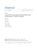 Cape Sable Seaside Sparrow Habitat Monitoring and Assessment - 2010 Final Report